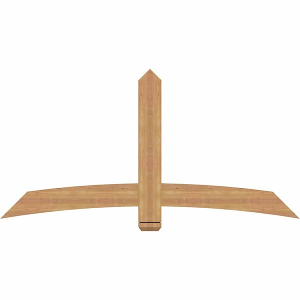 Ekena Millwork Bellingham Timber Gable Bracket, Western Red Cedar, 72"W x 36"H x 1 1/2"D x 5 1/2"F, 12/12 Pitch GBW072X36X0206BEL00SWR - main